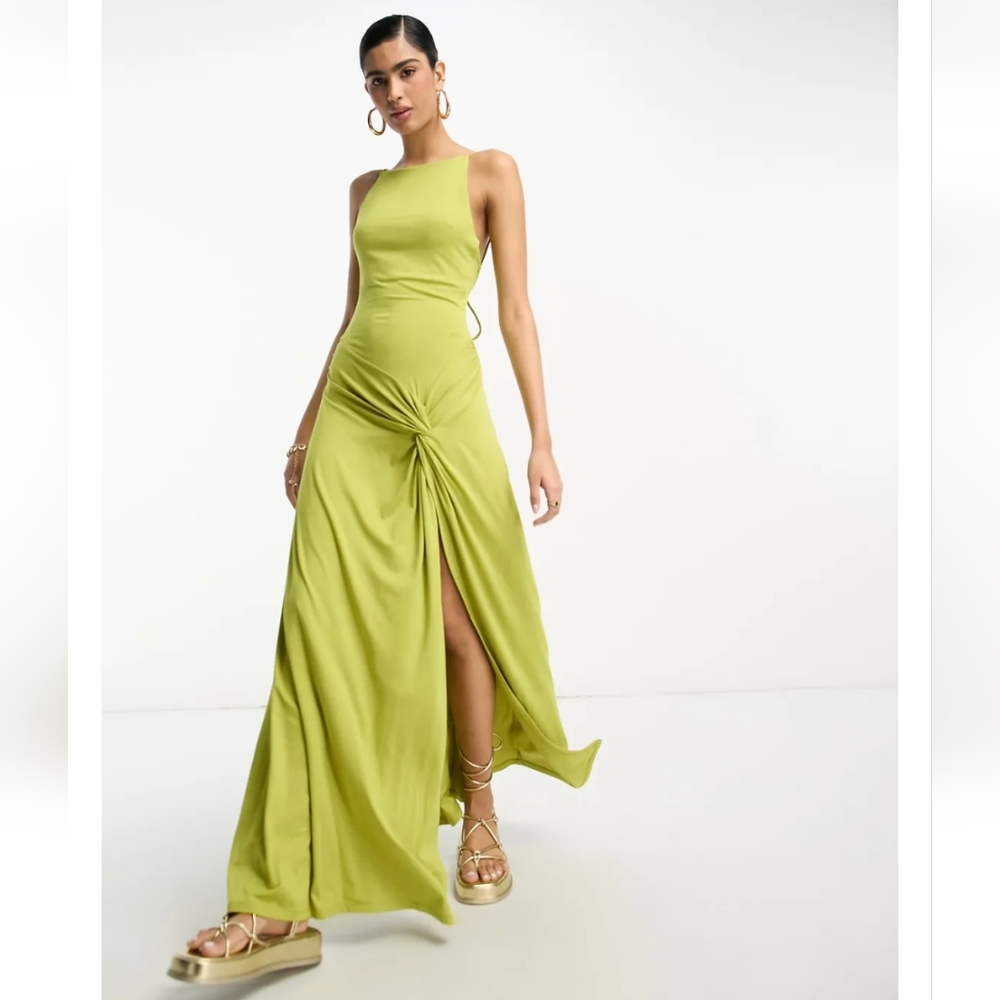 ASOS Strappy Maxi Dress With Twist Detail